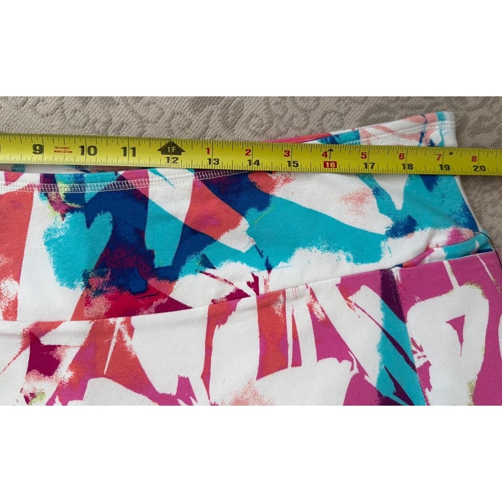 T BY TALBOTS COZY CRUSH BRUSHED Multicolor FLORAL EVERYDAY STRETCH SKORT 2X NWT - Picture 8 of 10